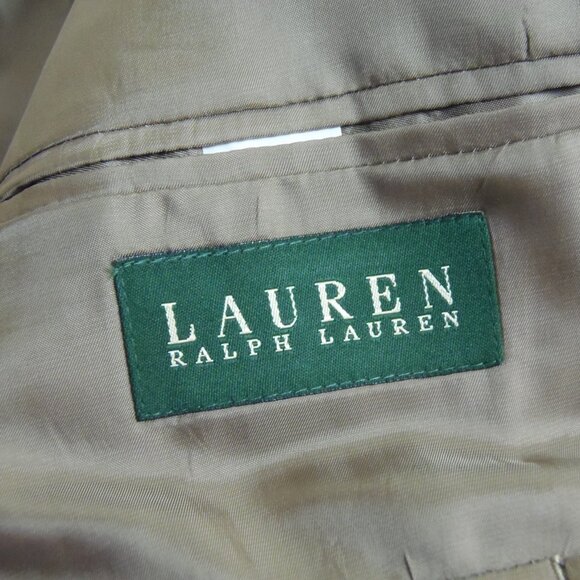 Vintage Lauren Ralph Lauren Herringbone Tweek 48R Wool Sports Coat Collectible - Picture 3 of 11